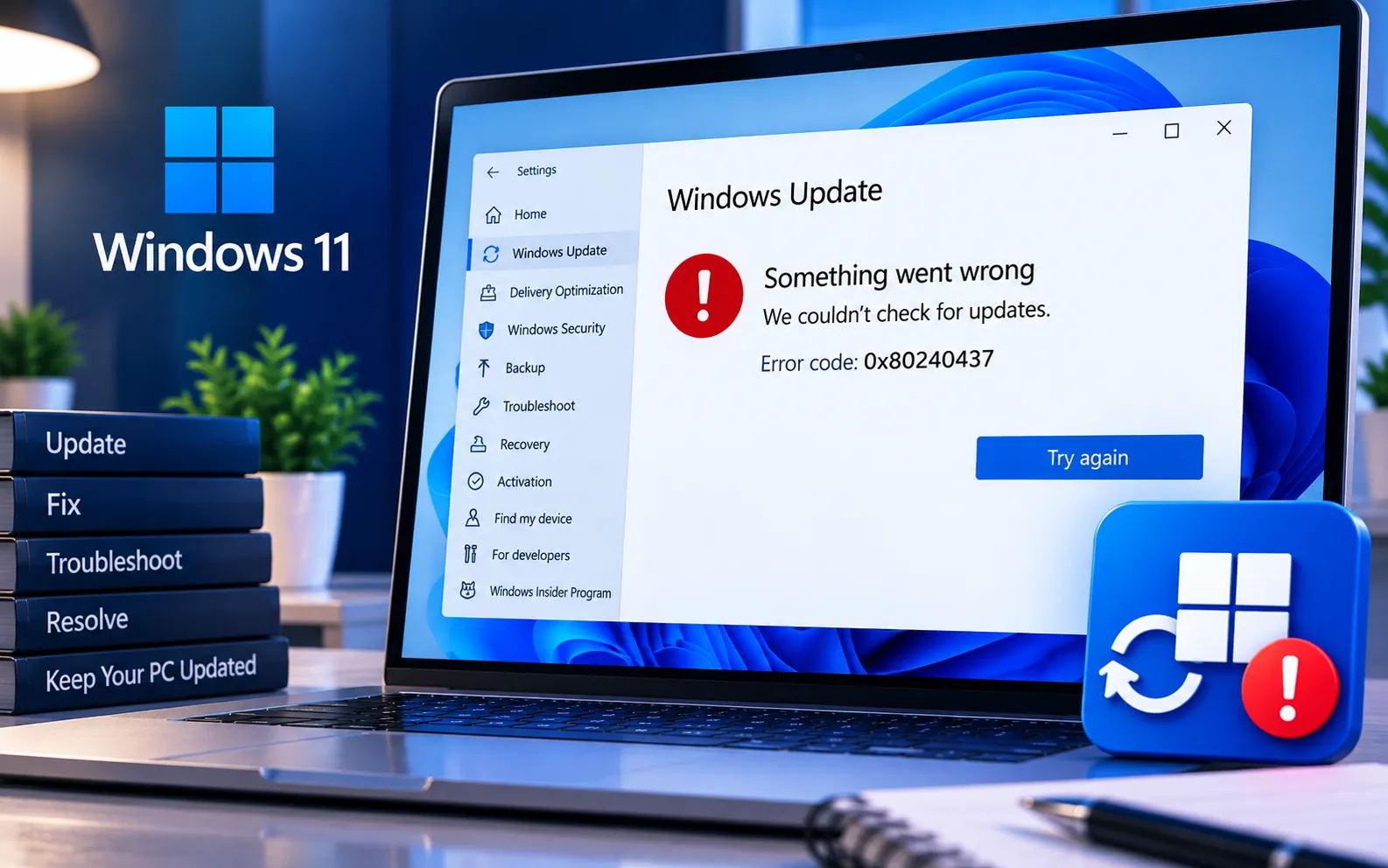 Windows Error Code 0x80240437 fix